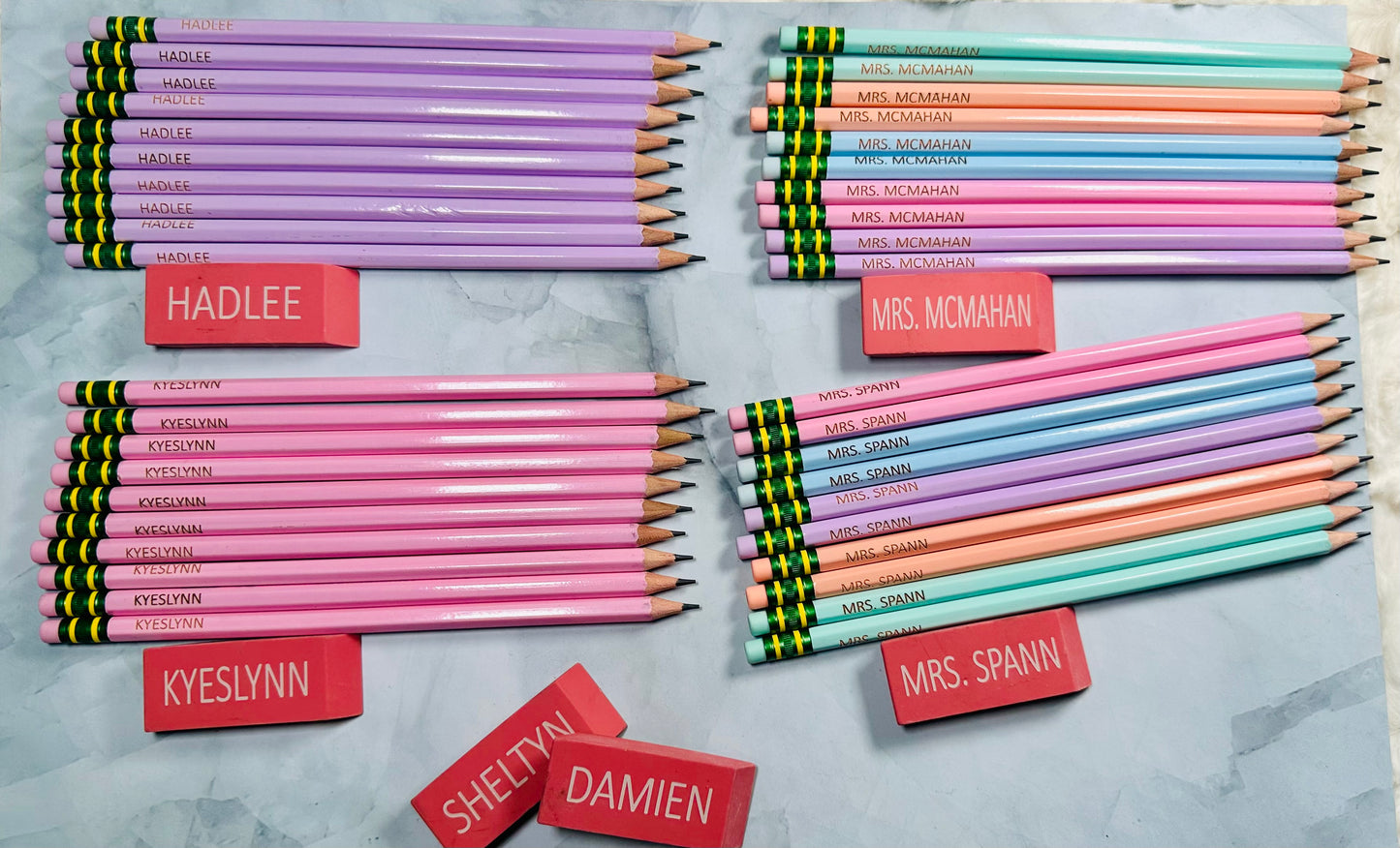 Pastel Ticonderoga Pencils set of 5 or 10