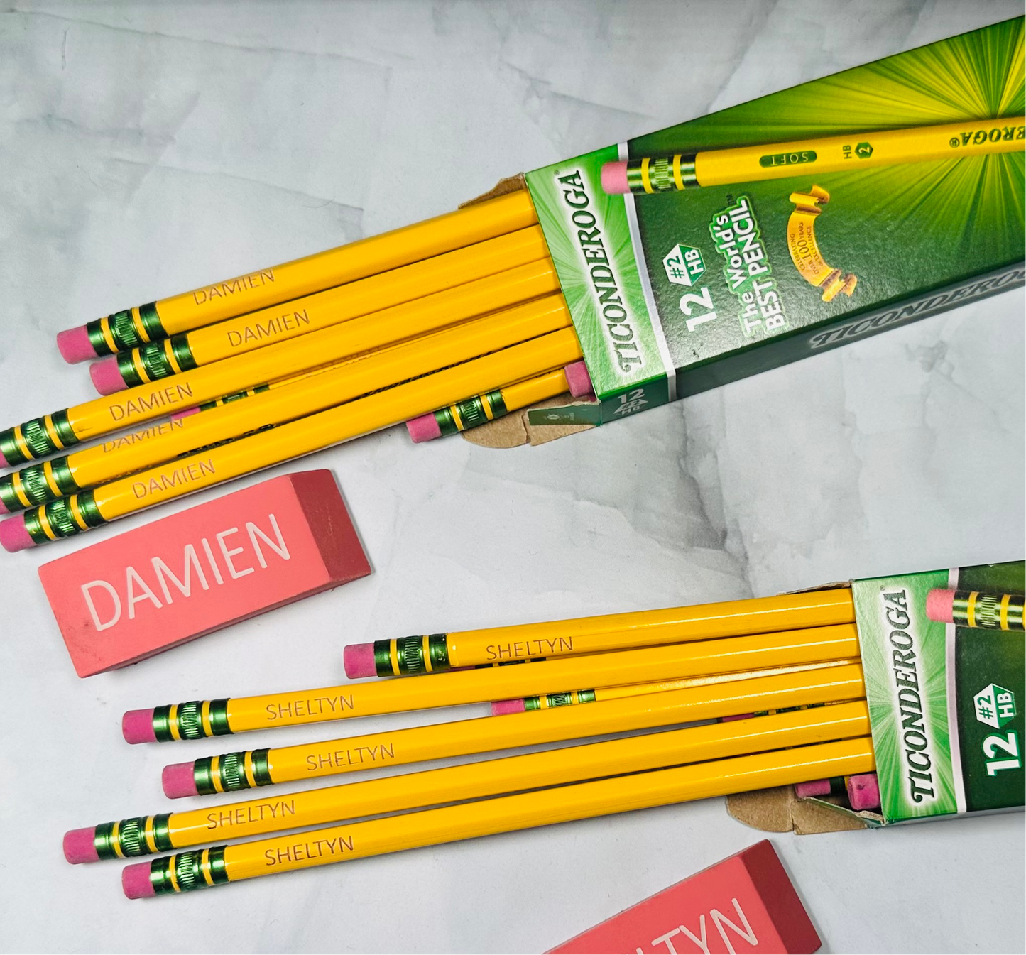 Ticonderoga Yellow no. 2 pencils