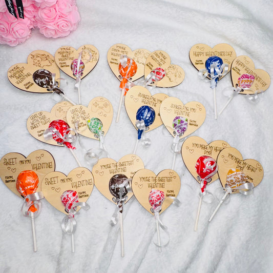 Valentine’s Day sucker holders