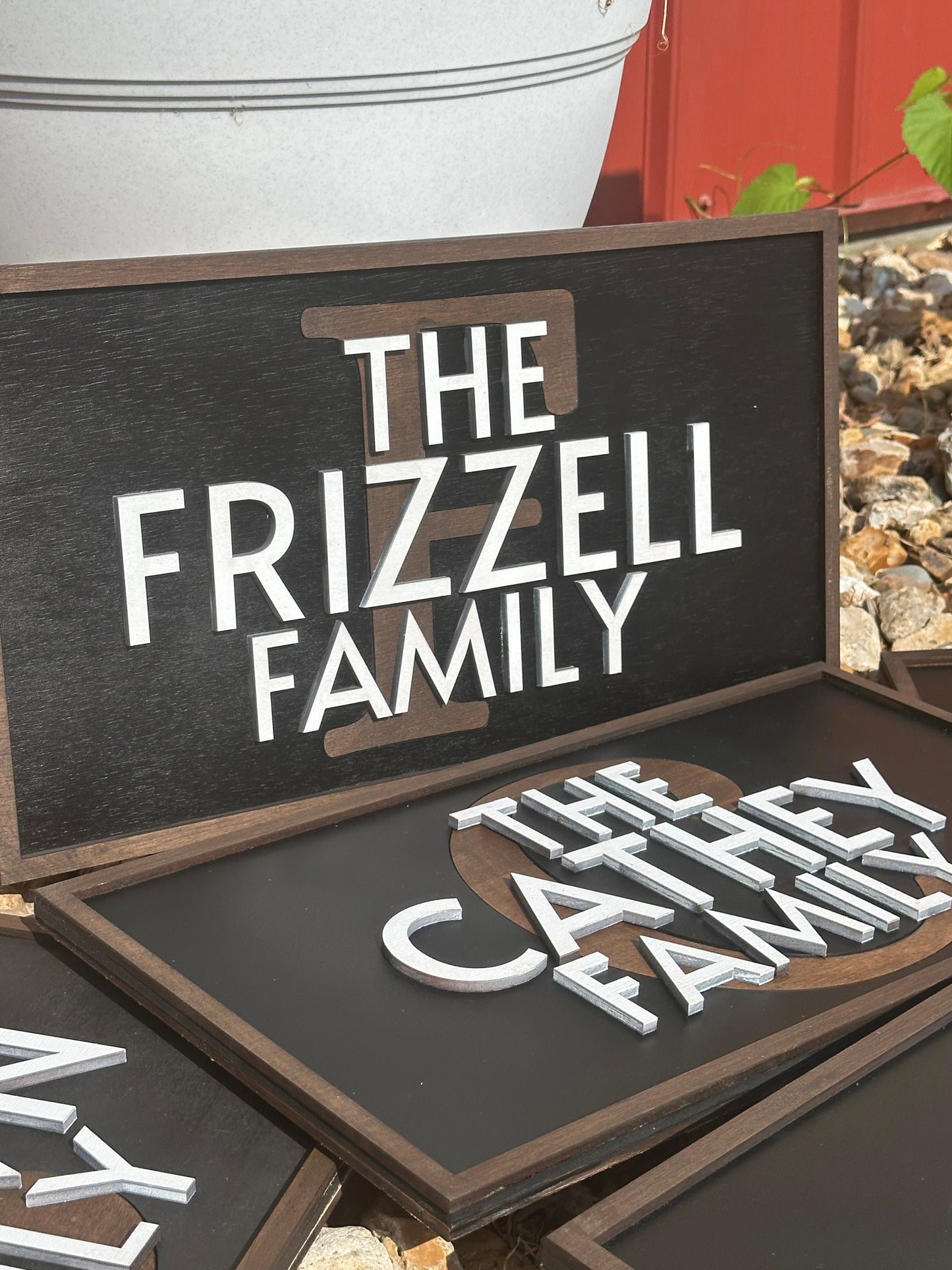 Multi Layer Family name plaque 10”x18”