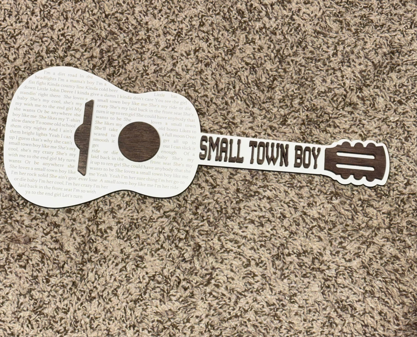 Guitar lyric plaques