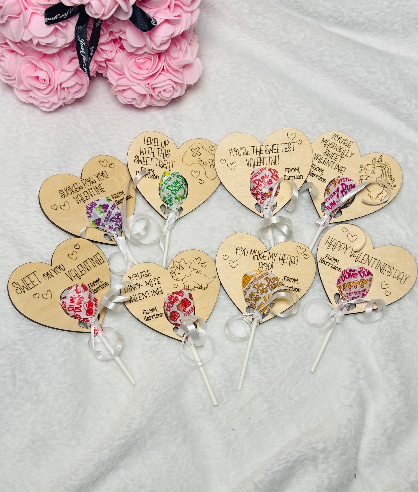 Valentine’s Day sucker holders