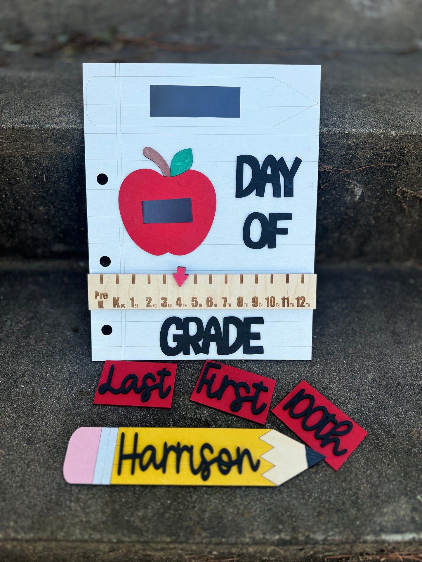 Back to School interchangeable photo prop-