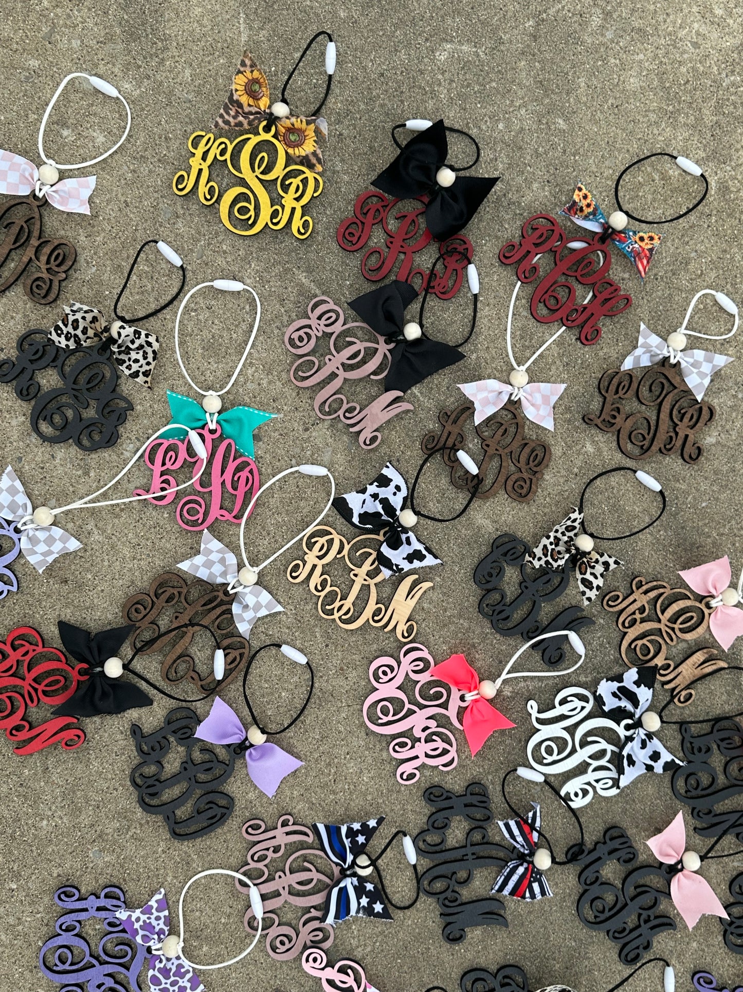 Monogram Car charms