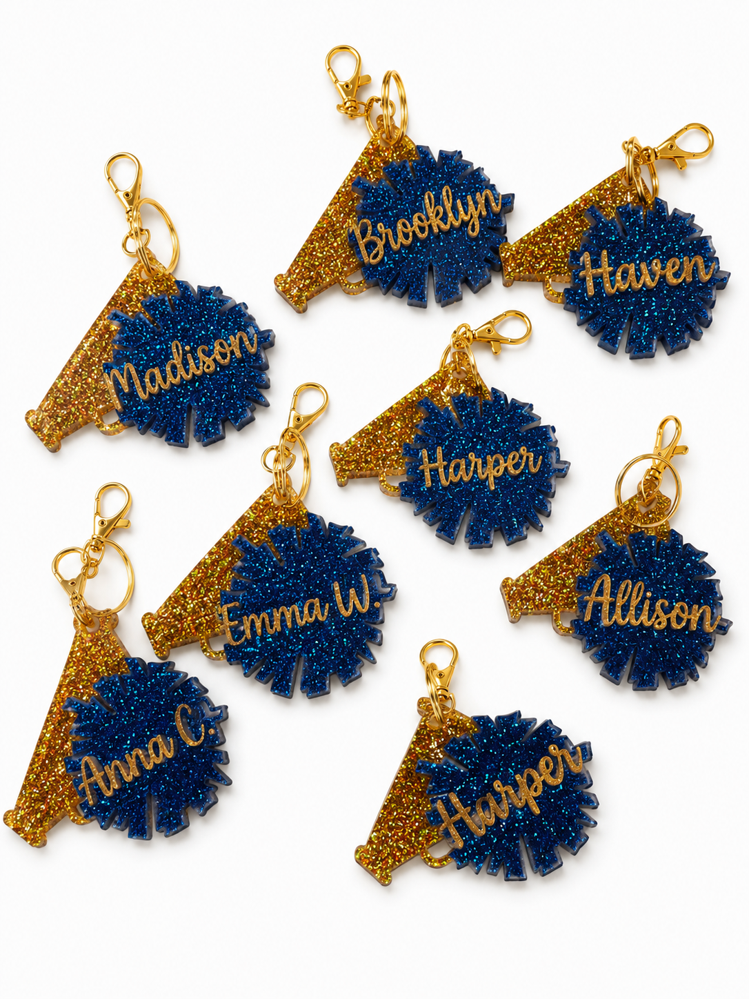 Cheer bag tag/keychains