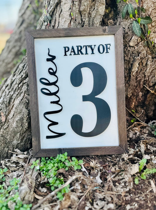 Party of Family plaque