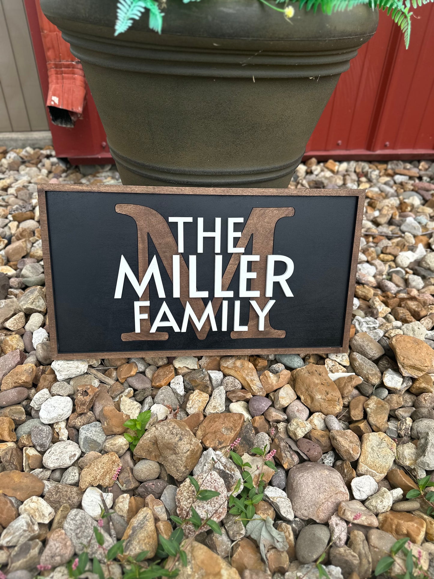 Multi Layer Family name plaque 10”x18”