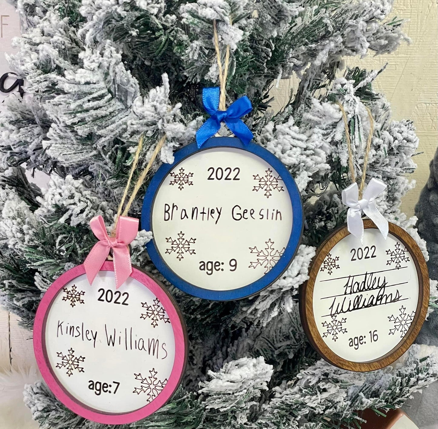 handwritten signature ornaments!