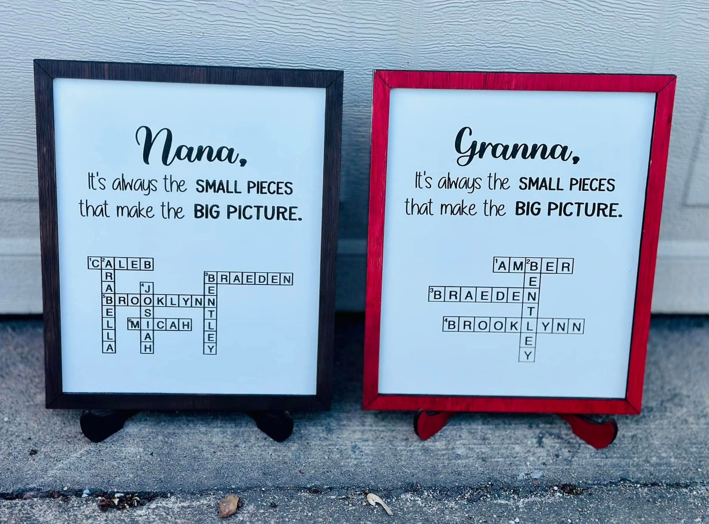 Crossword puzzle plaque