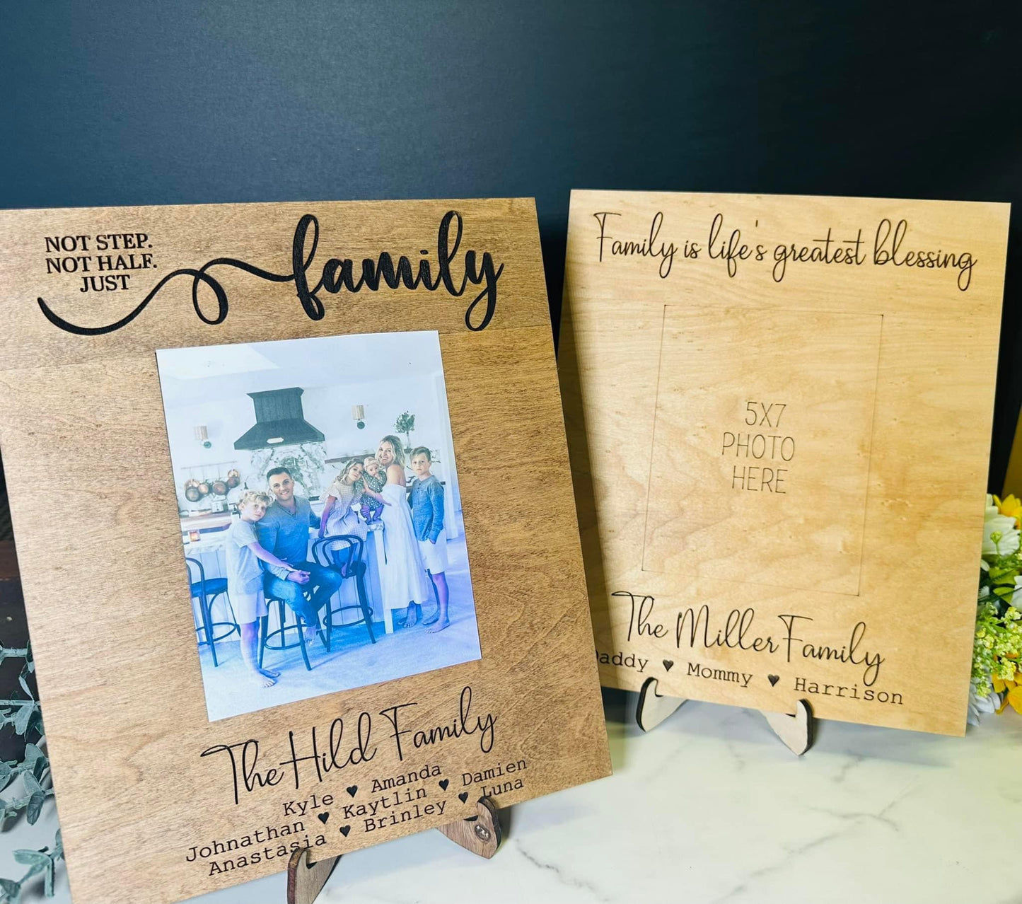 Personalized Family 5x7 photo frame