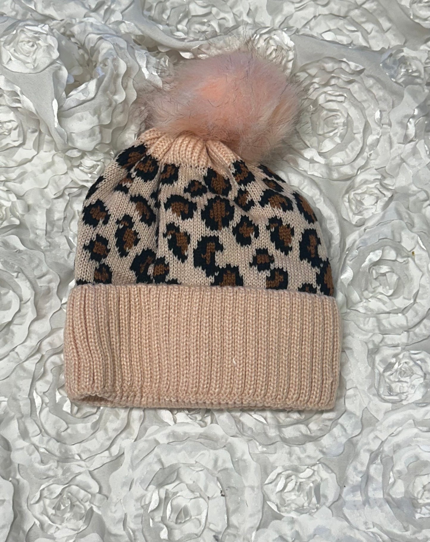 Leopard print beanie