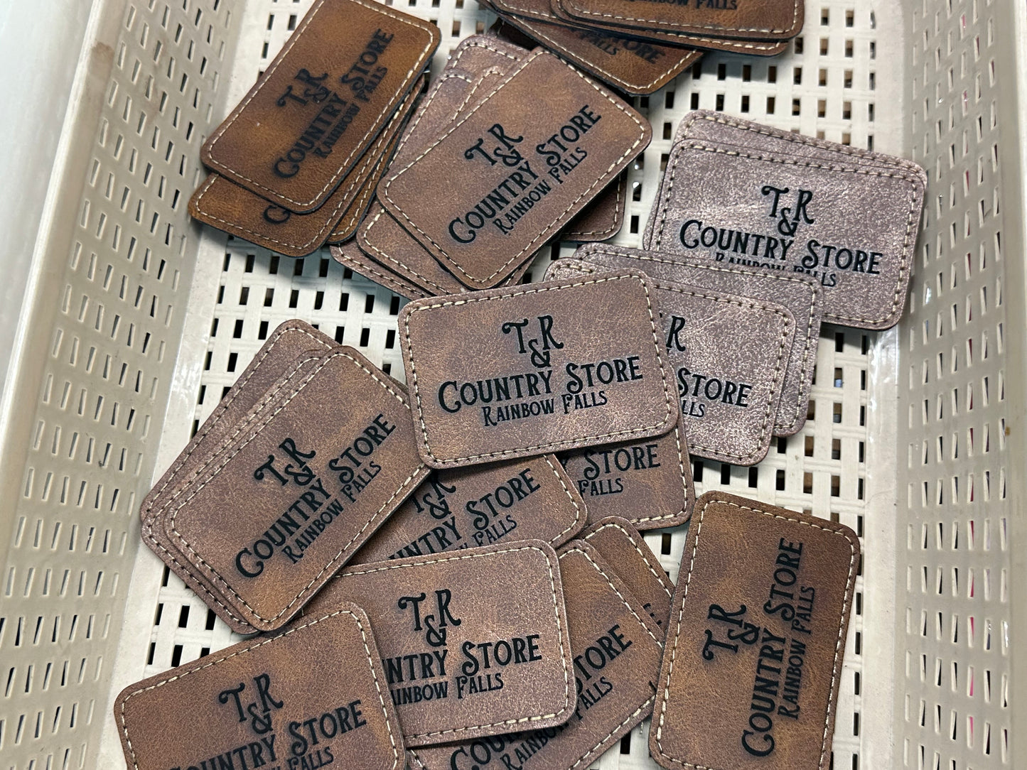 Custom leather patches