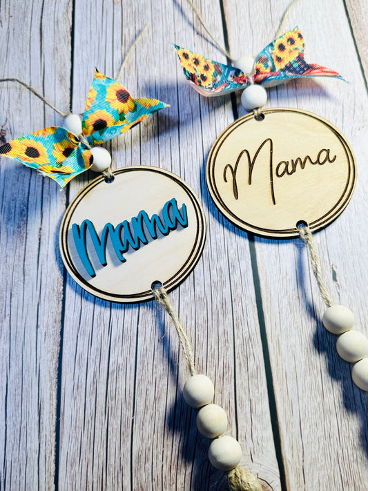 Custom name dangle car charms