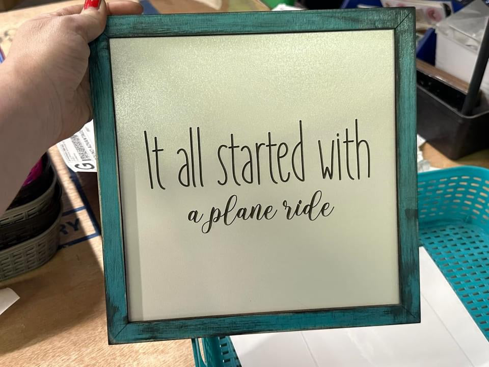 It all began personalized first date plaque