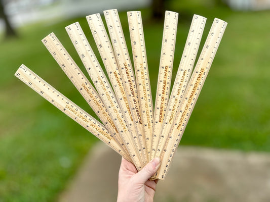 Personalized Wooden Ruler