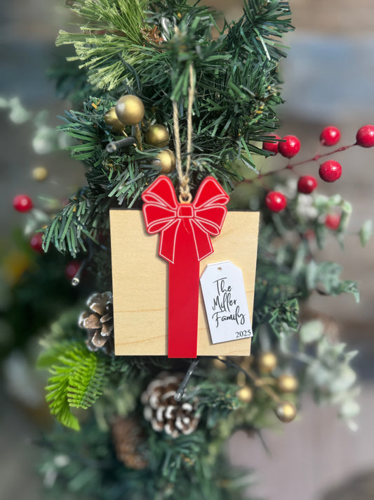 Christmas present ornament