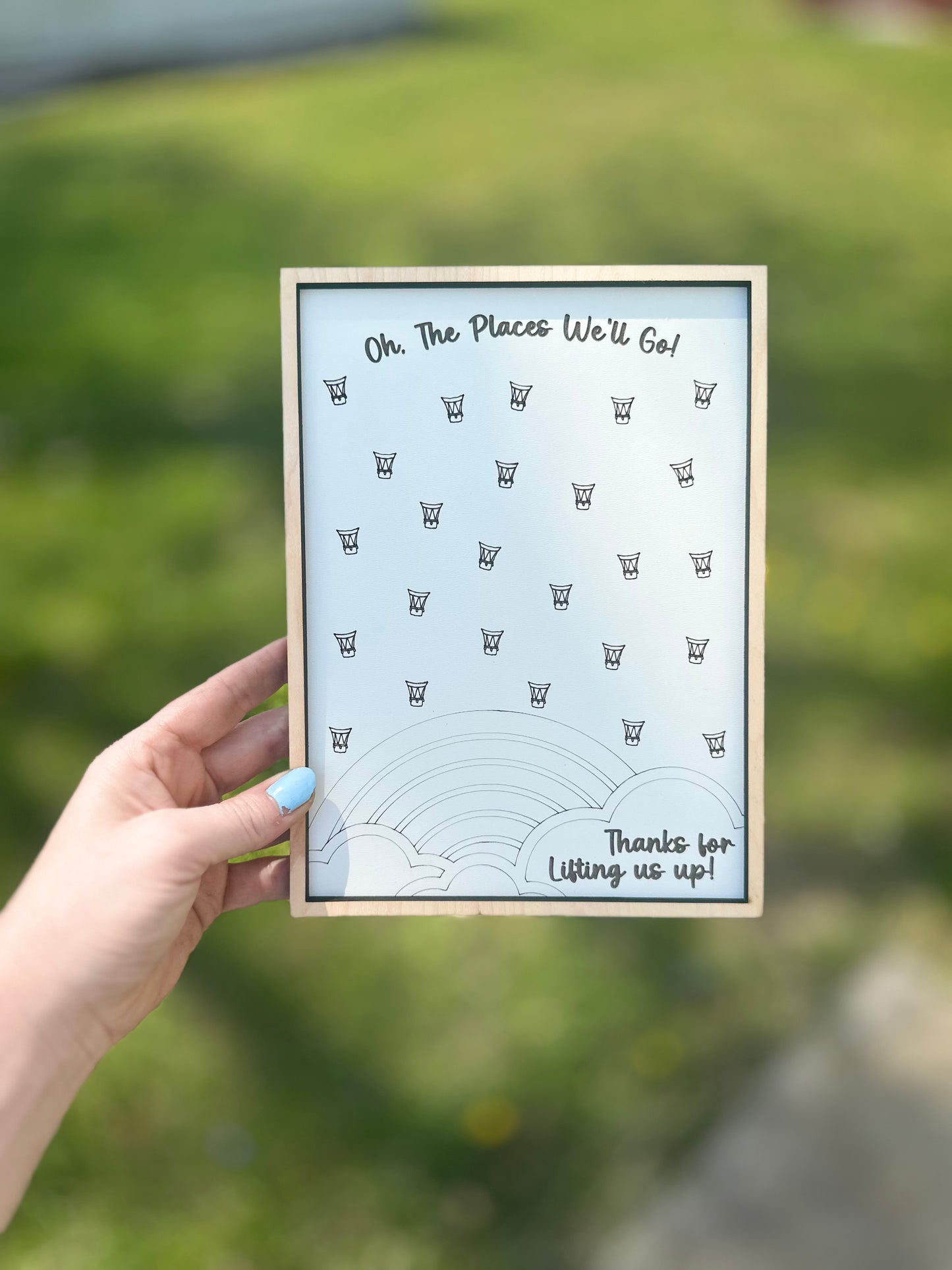 Teacher fingerprints/handprint plaques