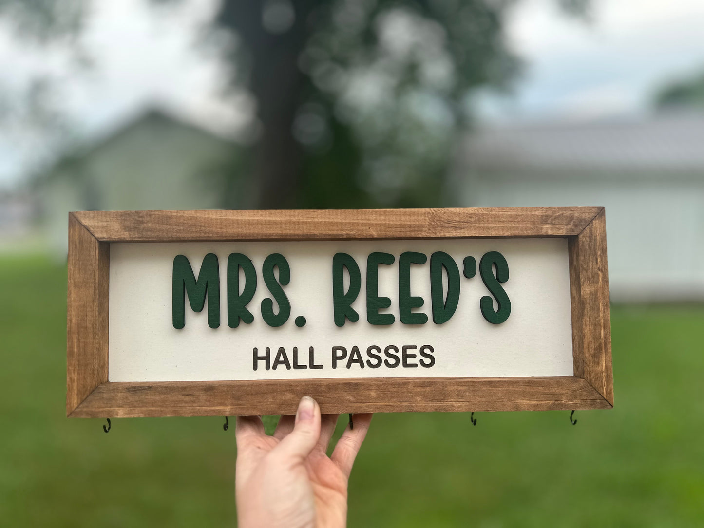 Hall Pass Plaque