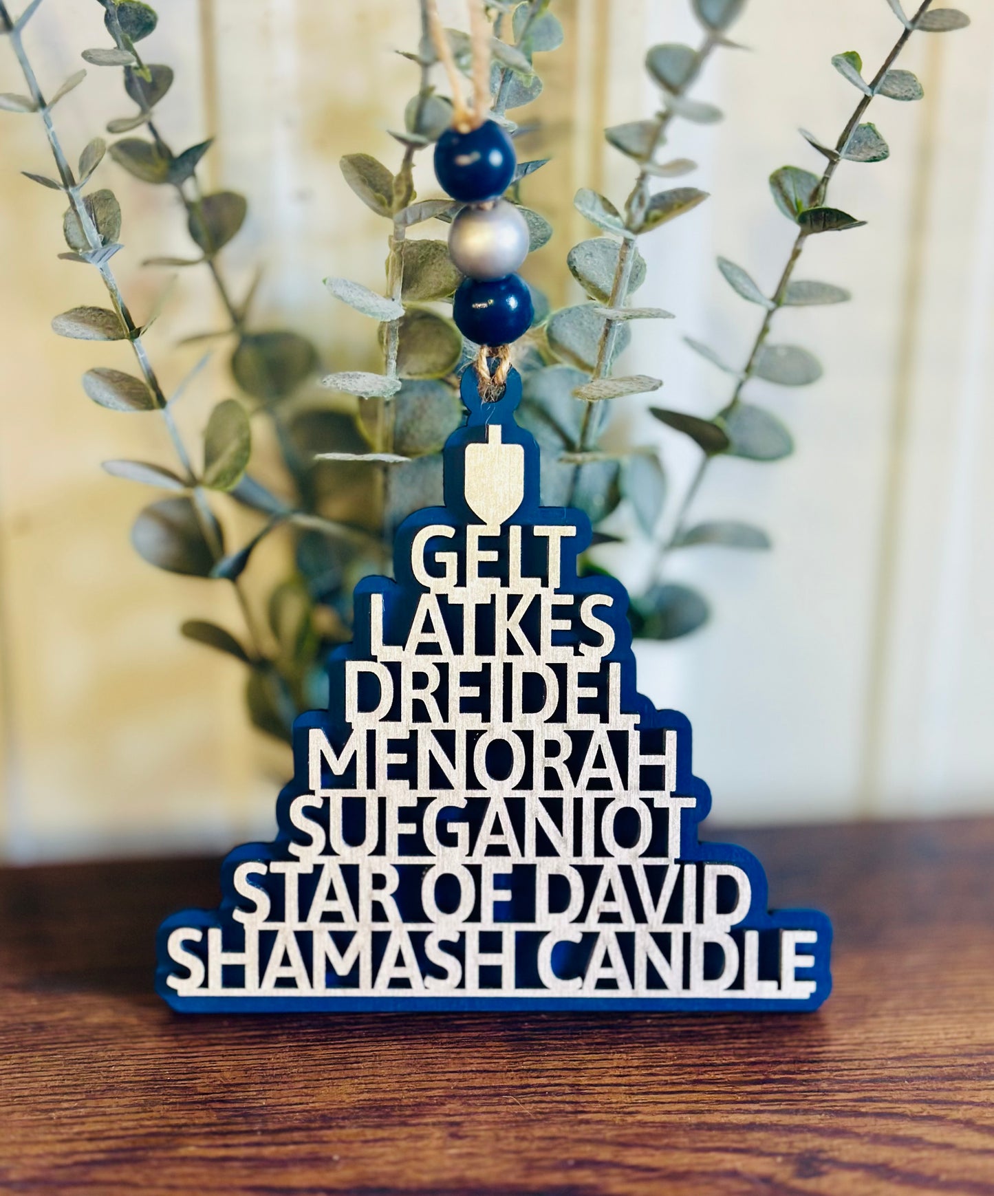 Hanukkah stacked ornament