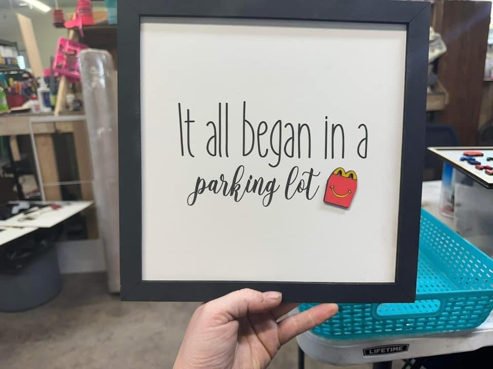 It all began personalized first date plaque