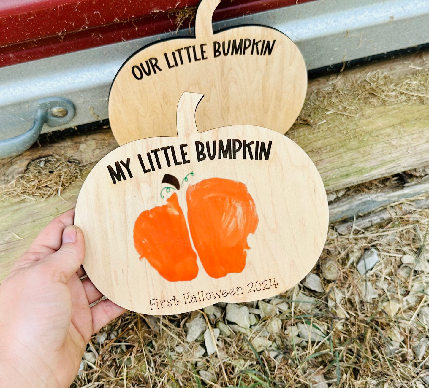Little BUMPkin first Halloween paint plaque