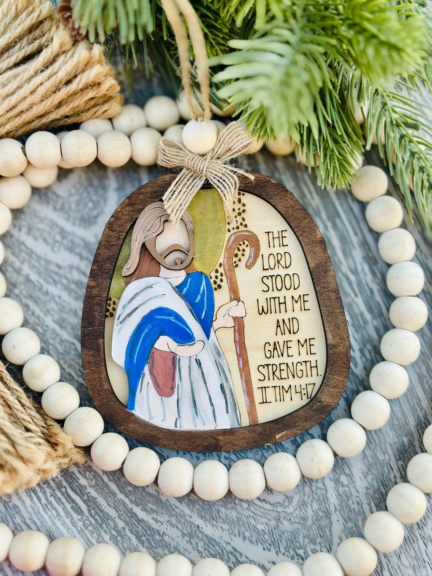 Religious Bible verse ornament