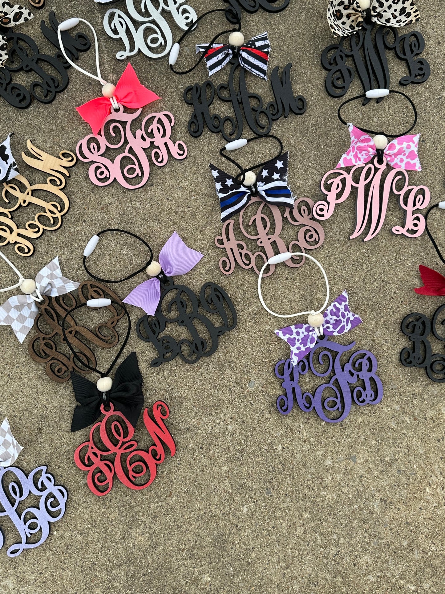 Monogram Car charms