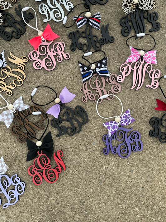 Monogram Car charms