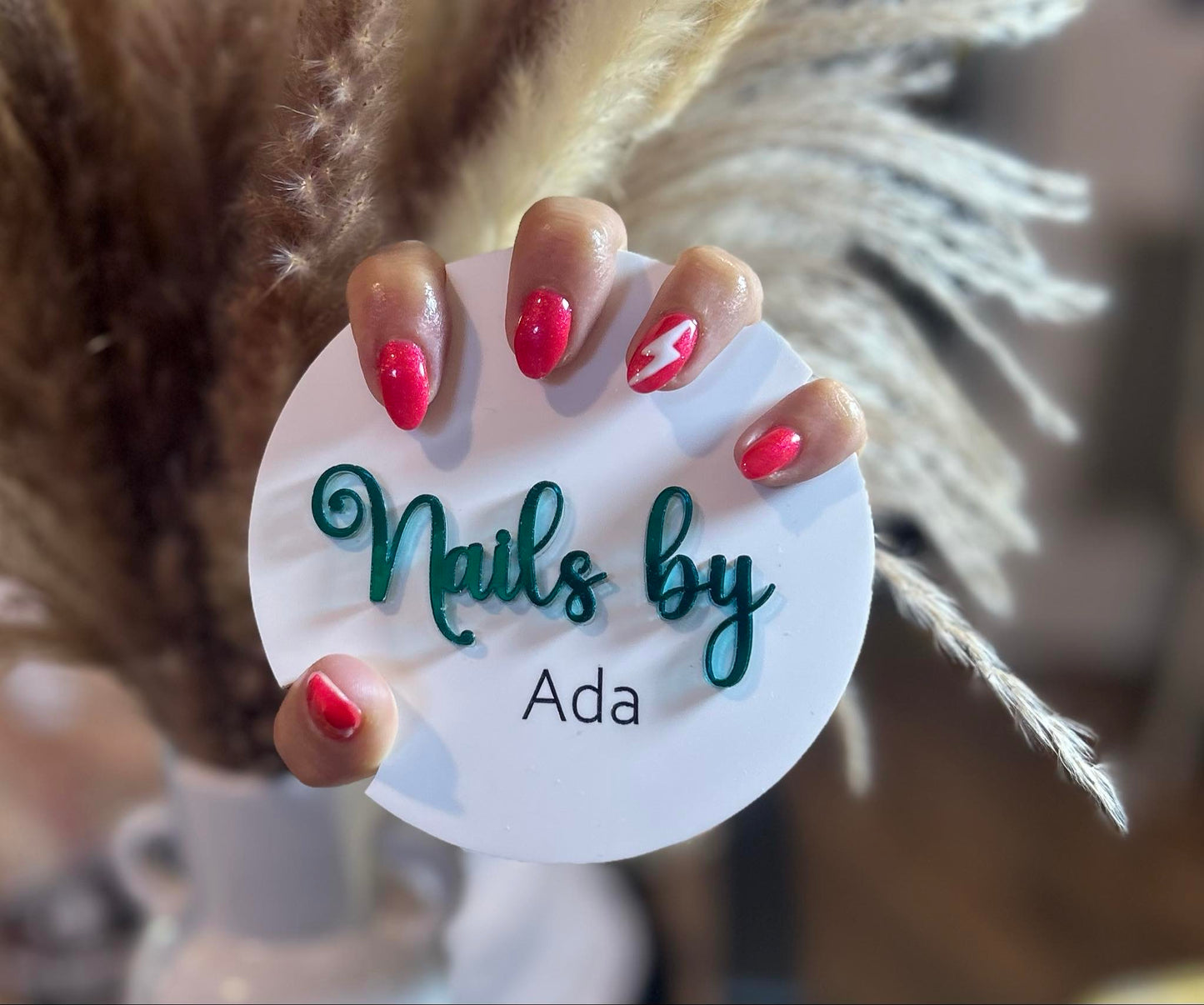 Nail tech photo prop