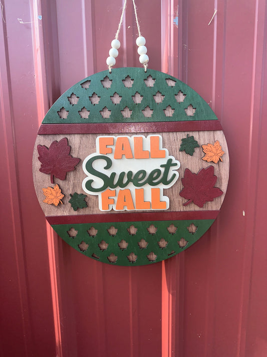 Fall sweet fall 14” door hanger