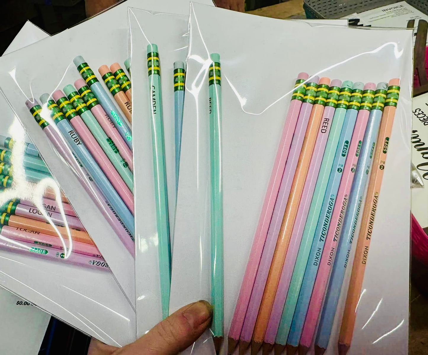 Pastel Ticonderoga Pencils set of 5 or 10