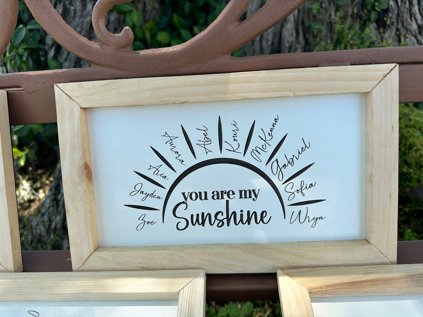 You are my sunshine plaque