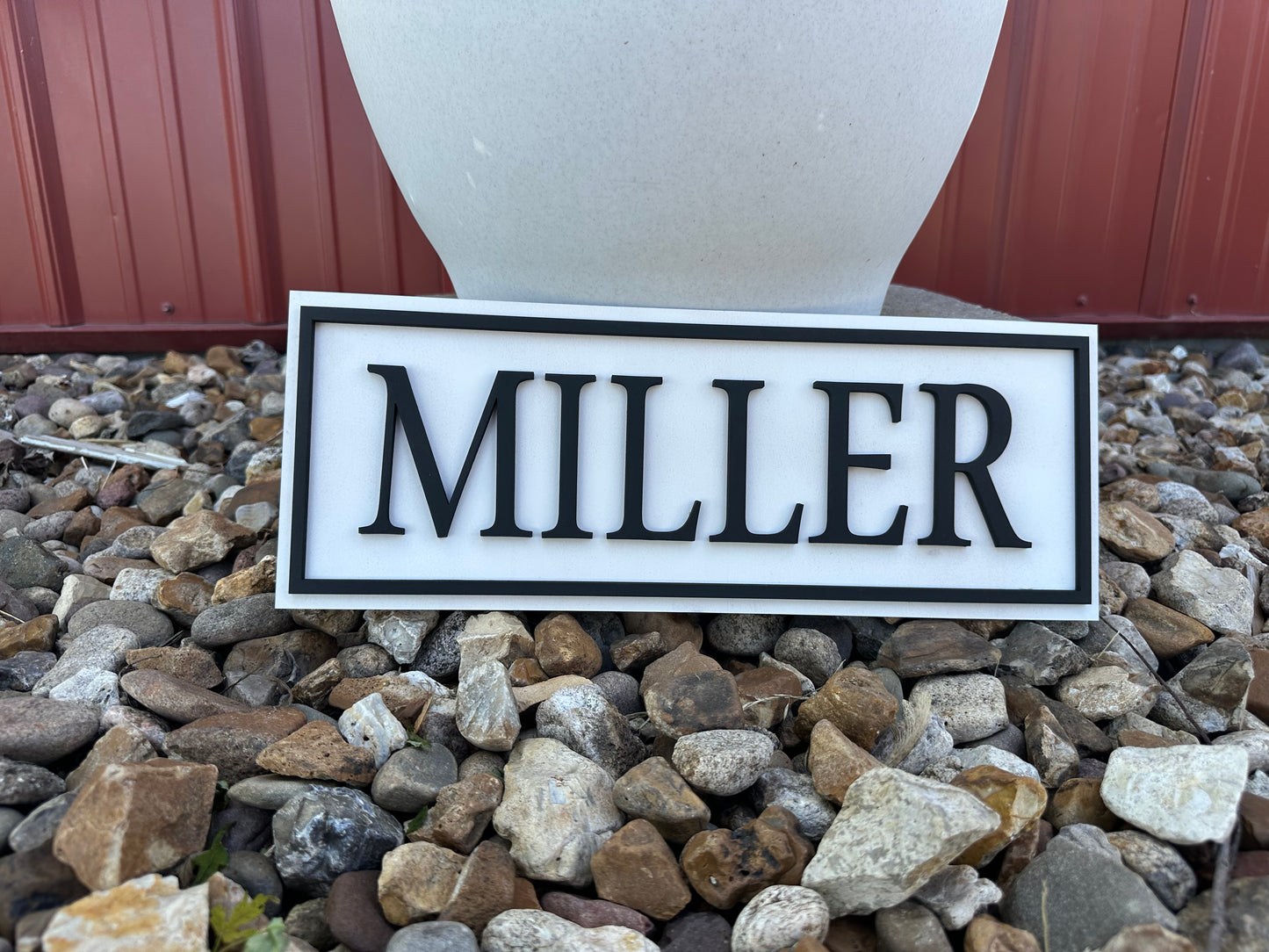 Street sign style name plaque