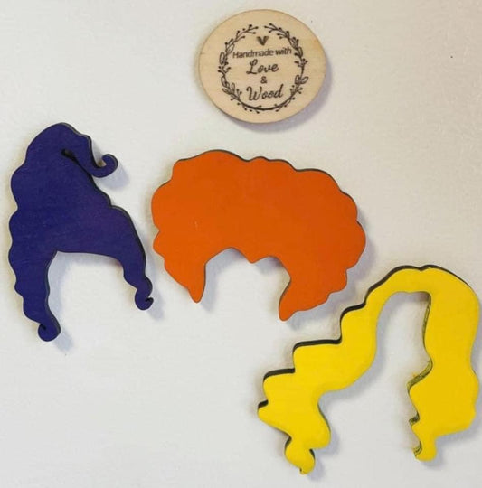 Hocus Pocus wooden magnet 3pc set