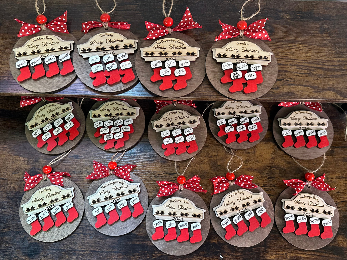 fireplace mantle stocking ornament