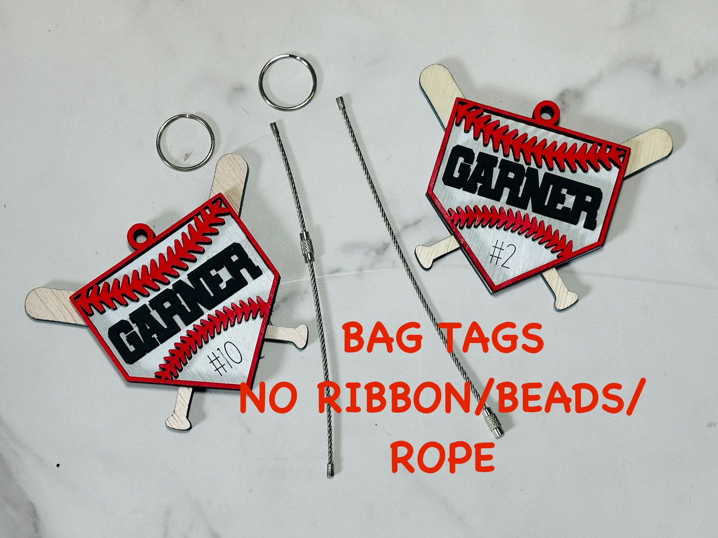 Baseball/softball car charms