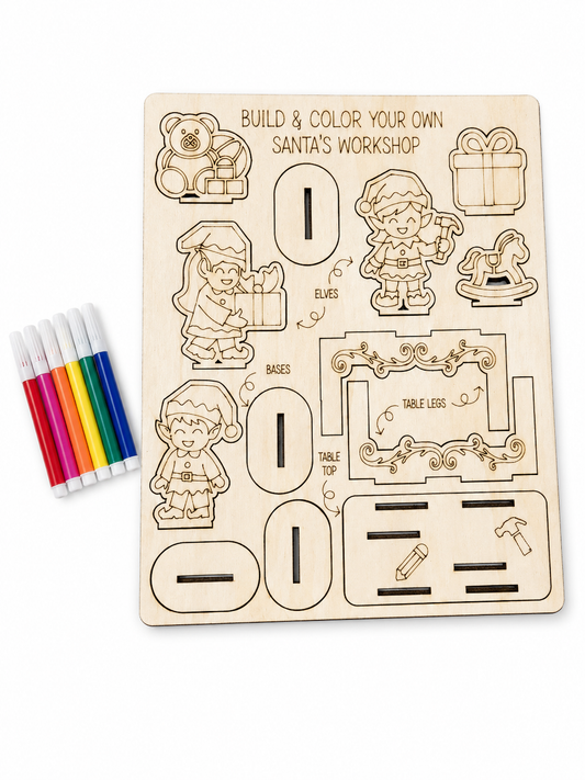 Santa’s Workshop Pop-Out Color Kit