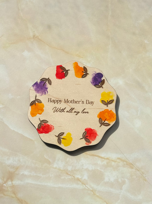Floral fingerprint magnet