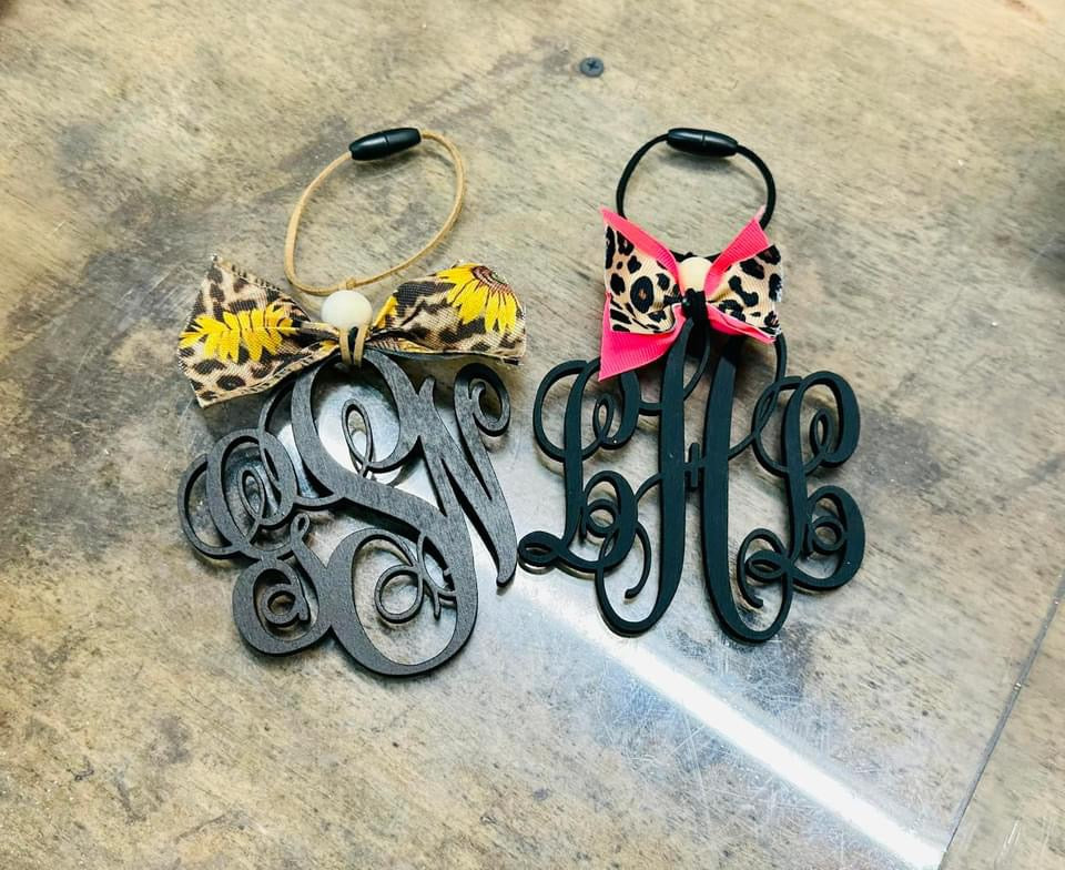 Monogram Car charms