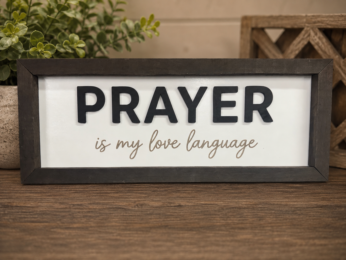 Religious quote plaques