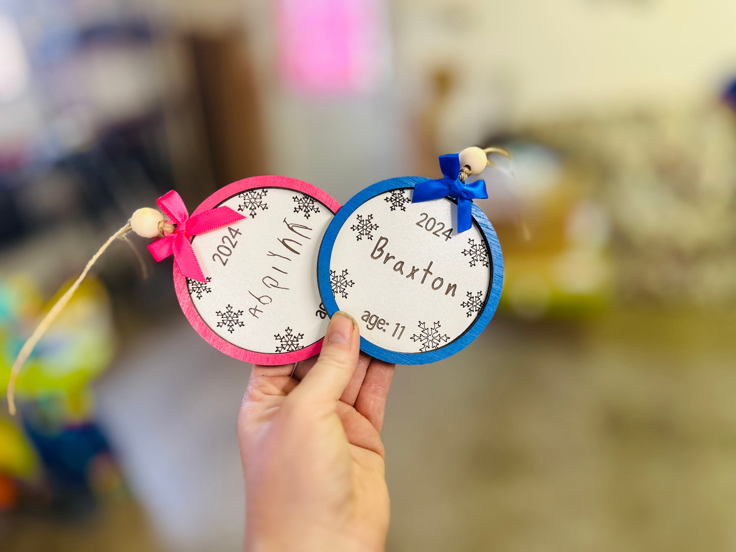 handwritten signature ornaments!