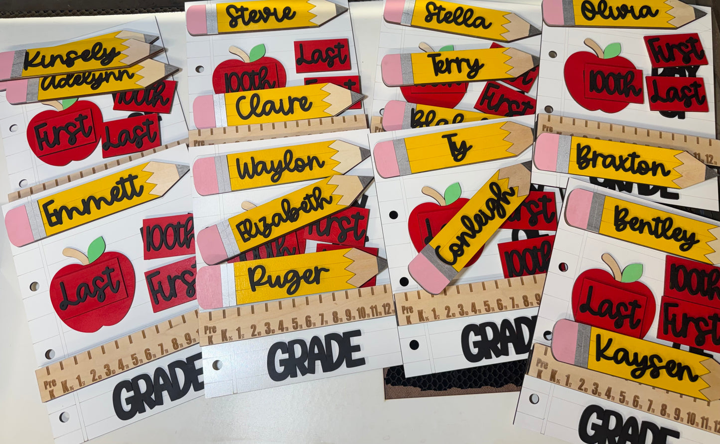 Back to School interchangeable photo prop-
