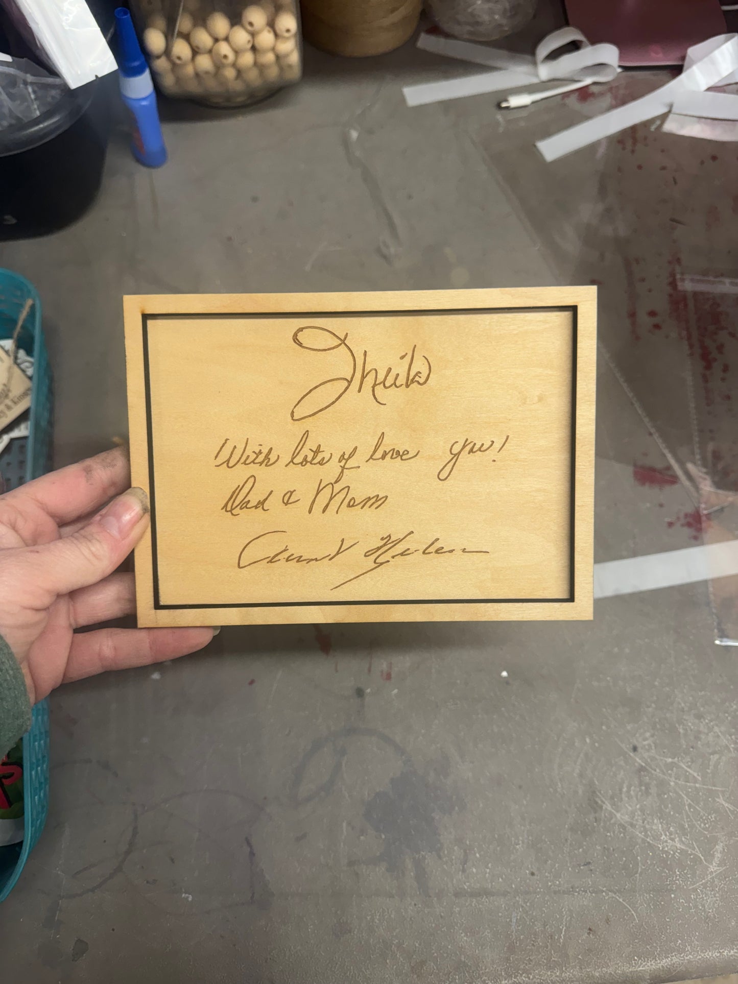 Handwritten signature plaques
