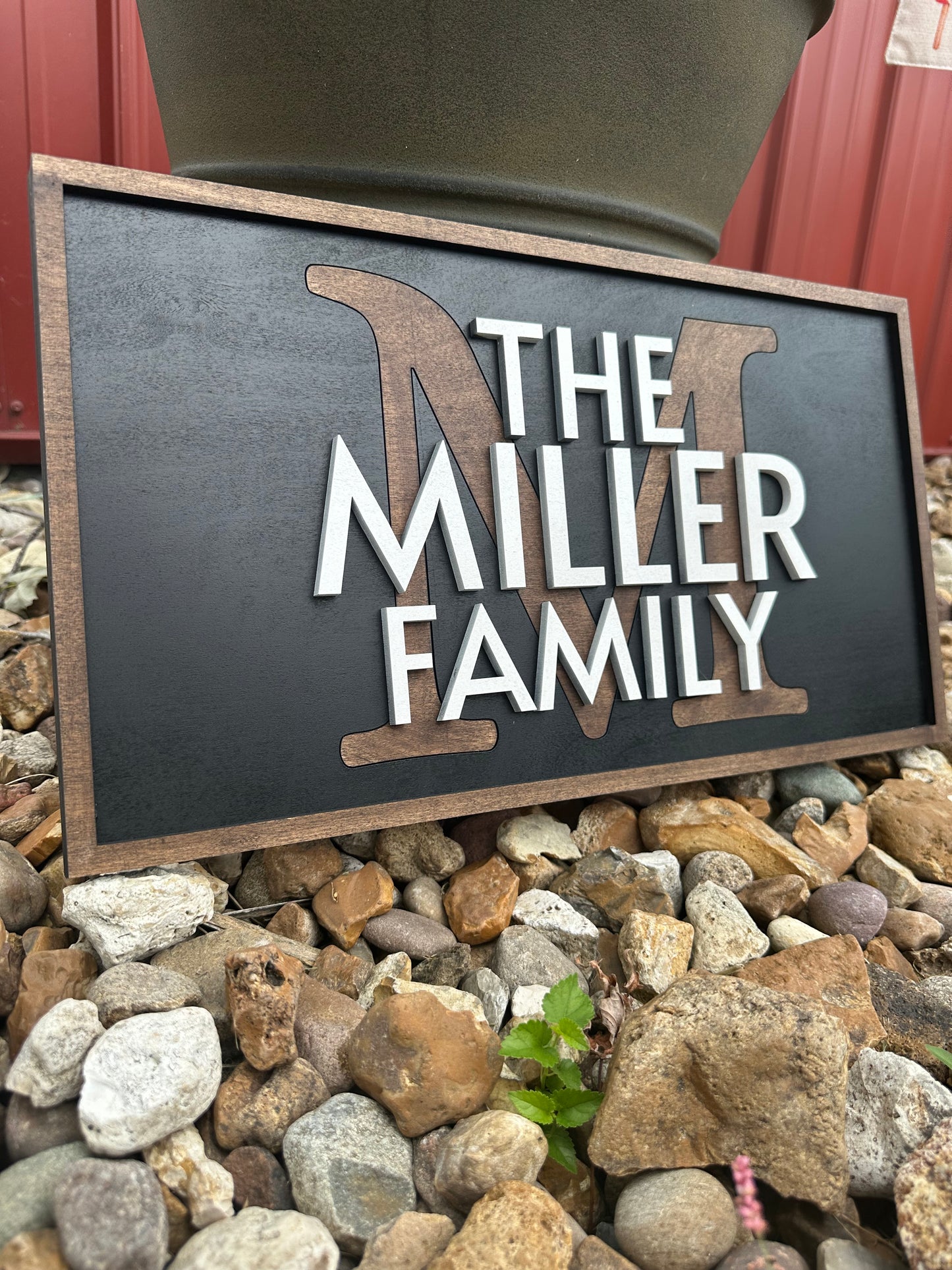 Multi Layer Family name plaque 10”x18”