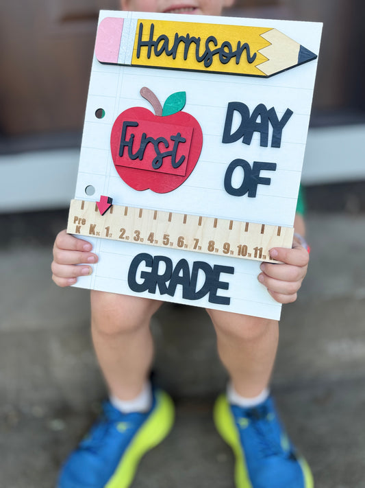 Back to School interchangeable photo prop-