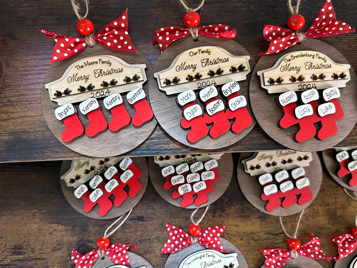 fireplace mantle stocking ornament