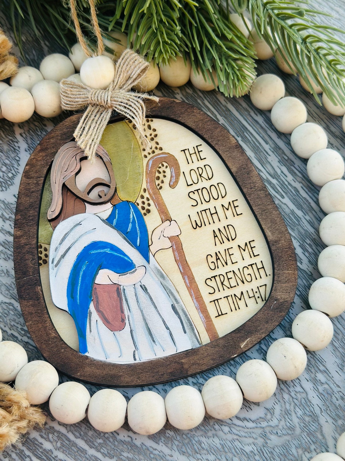 Religious Bible verse ornament