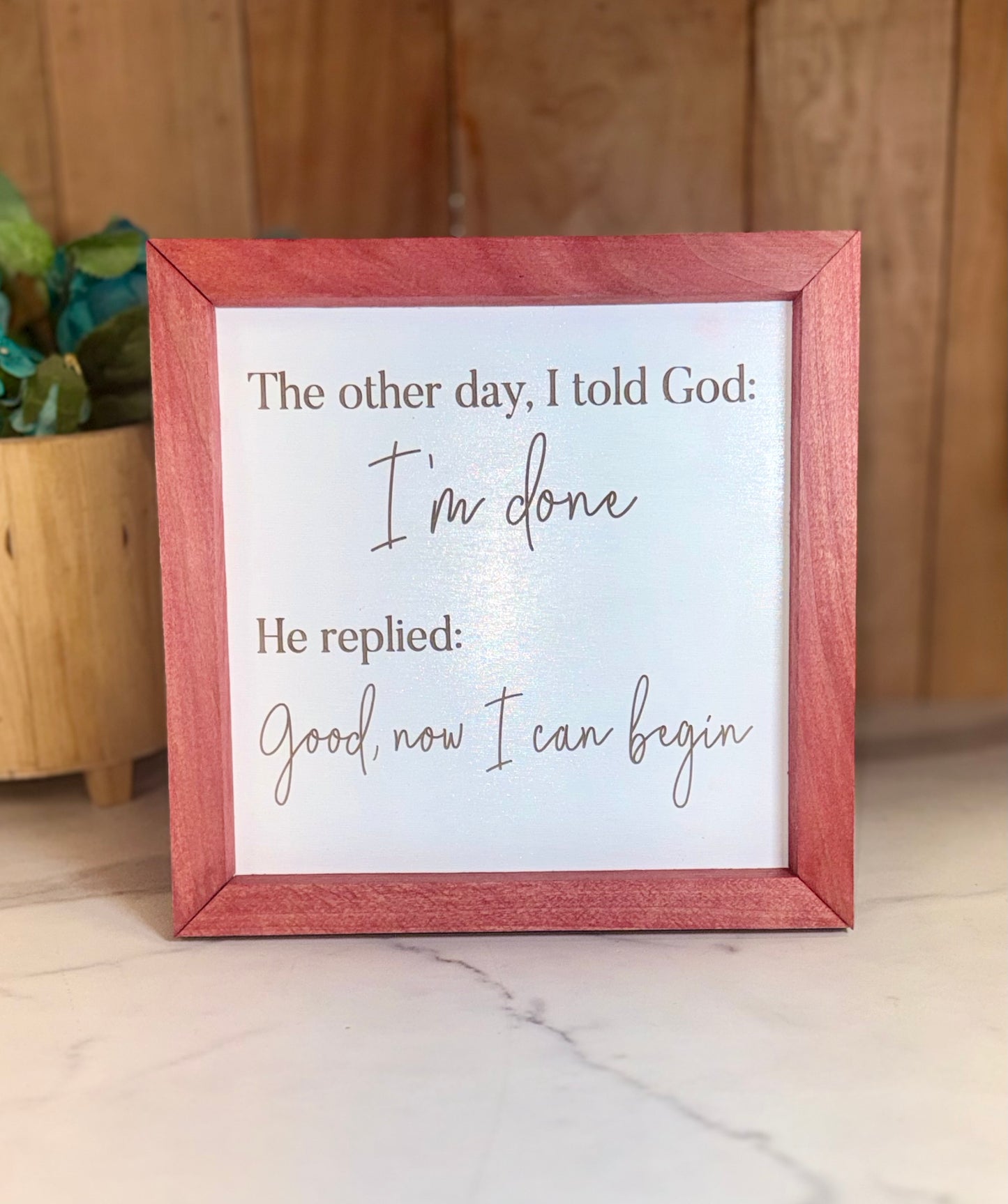 Positive quote plaques