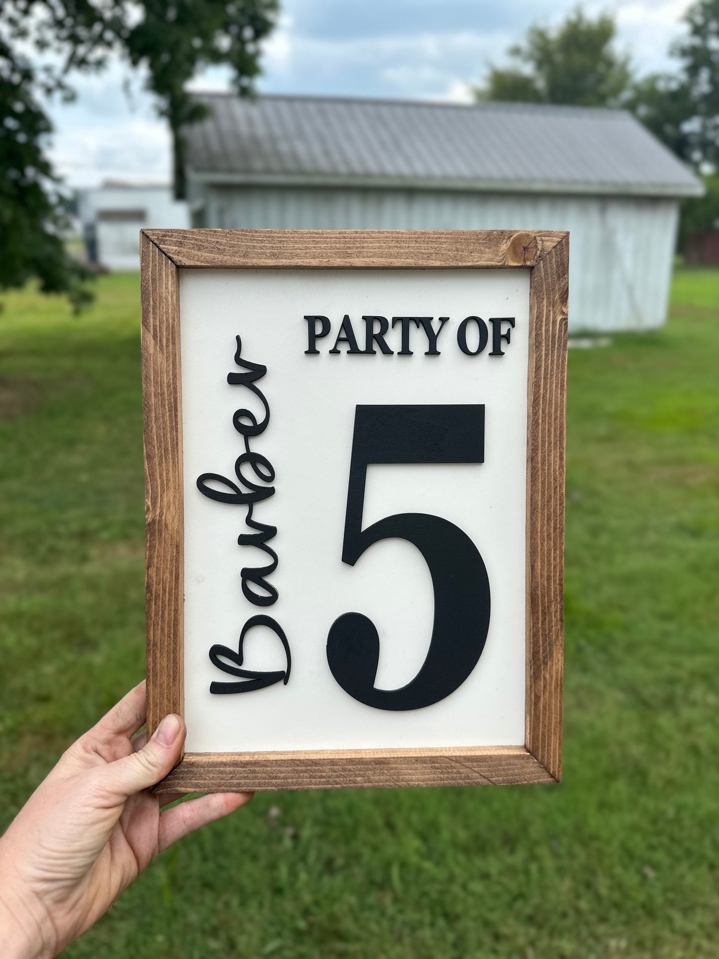 Party of Family plaque