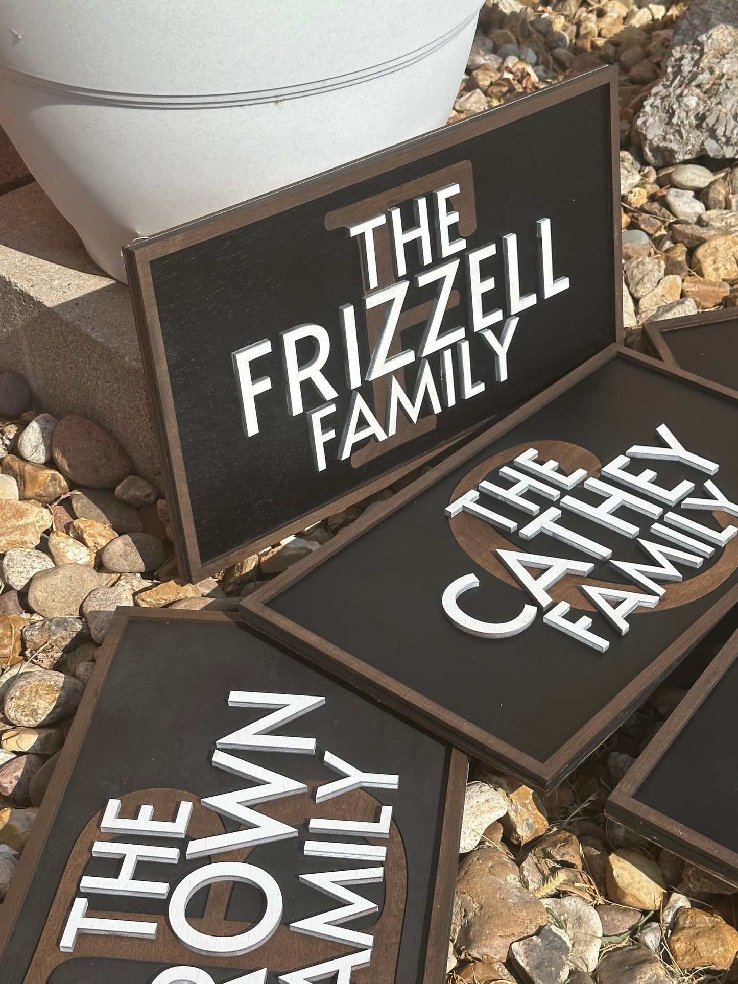 Multi Layer Family name plaque 10”x18”